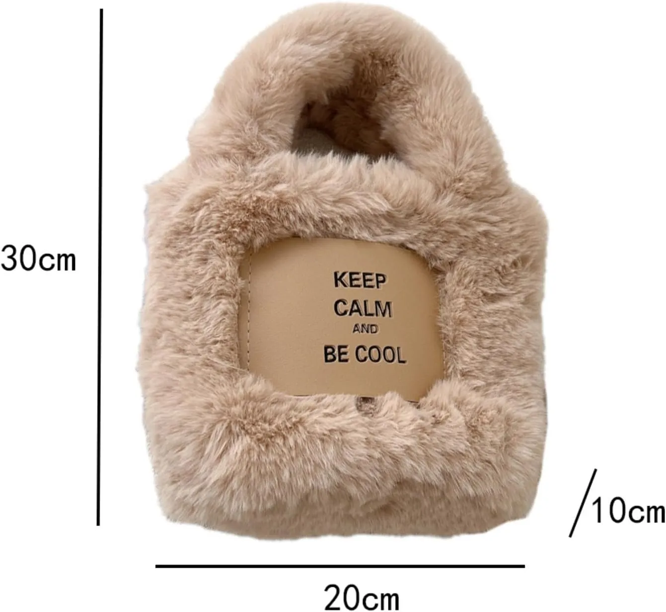 Women's Plush Handbag, Cute Fluffy Small Crossbody Bag