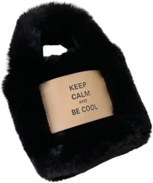 Women's Plush Handbag, Cute Fluffy Small Crossbody Bag