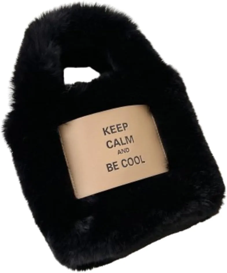 Women's Plush Handbag, Cute Fluffy Small Crossbody Bag