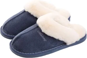 Womens Slippers Soft Plush Warm House Shoes Anti-Slip Fluffy Fur Indoor/Outdoor Slippers