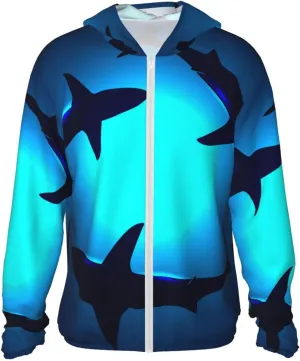 Women's UPF 50  Sun Protection Hooded Jacket Long Sleeve UV Shirts With Pockets Hiking Outdoor Performance