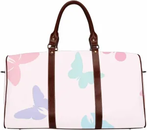 Womens Weekender Travel Bag Random Colored Butterflies Foldable Carry On Bag Travel Duffel Duffle Overnight For Women(Type-7,18.62"x 8.5"x 9.65")