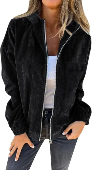 Women's Zip up Cardigan Sweaters 2024 Winter Fashion Warm Sweater with Pockets Casual Cozy Long Sleeve Outwear Coats