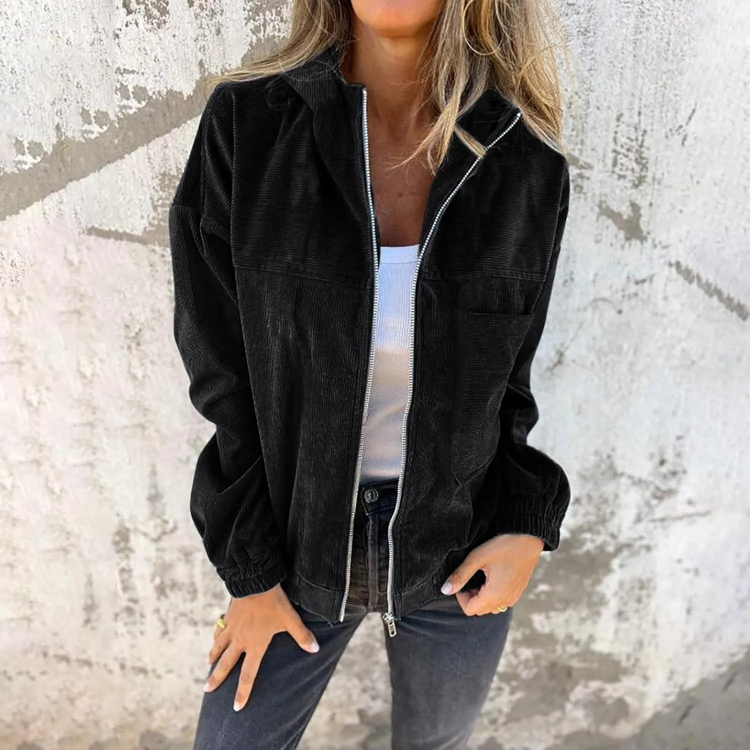 Women's Zip up Cardigan Sweaters 2024 Winter Fashion Warm Sweater with Pockets Casual Cozy Long Sleeve Outwear Coats