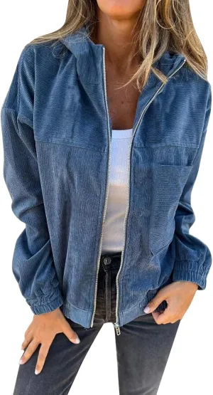 Women's Zip up Cardigan Sweaters 2024 Winter Fashion Warm Sweater with Pockets Casual Cozy Long Sleeve Outwear Coats