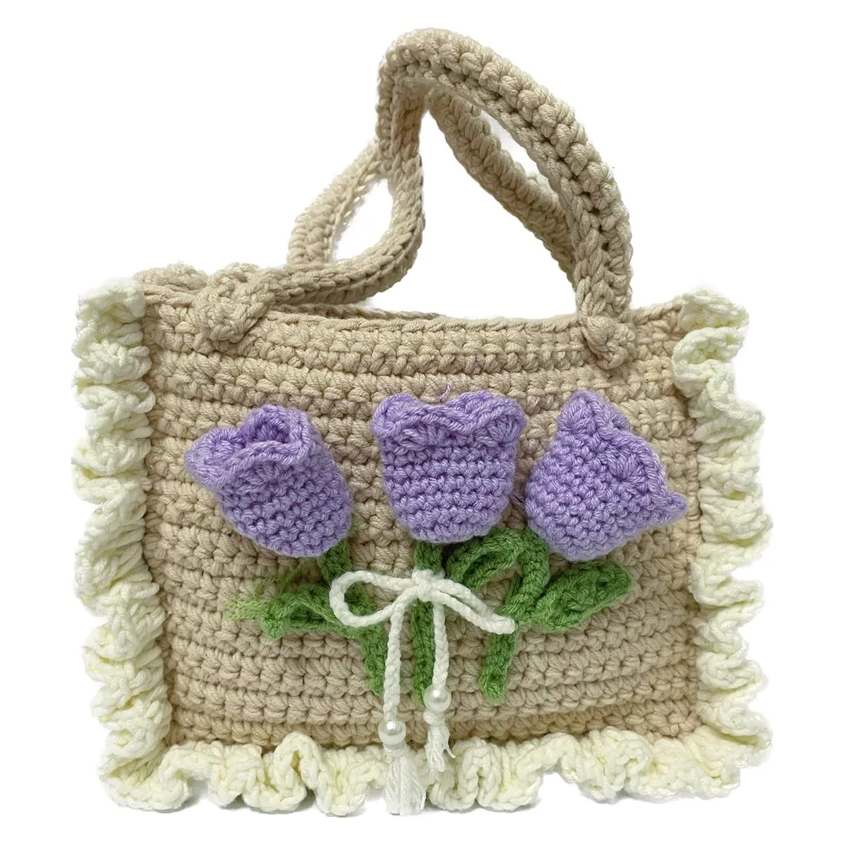 Woolen Handbags handmade knitting