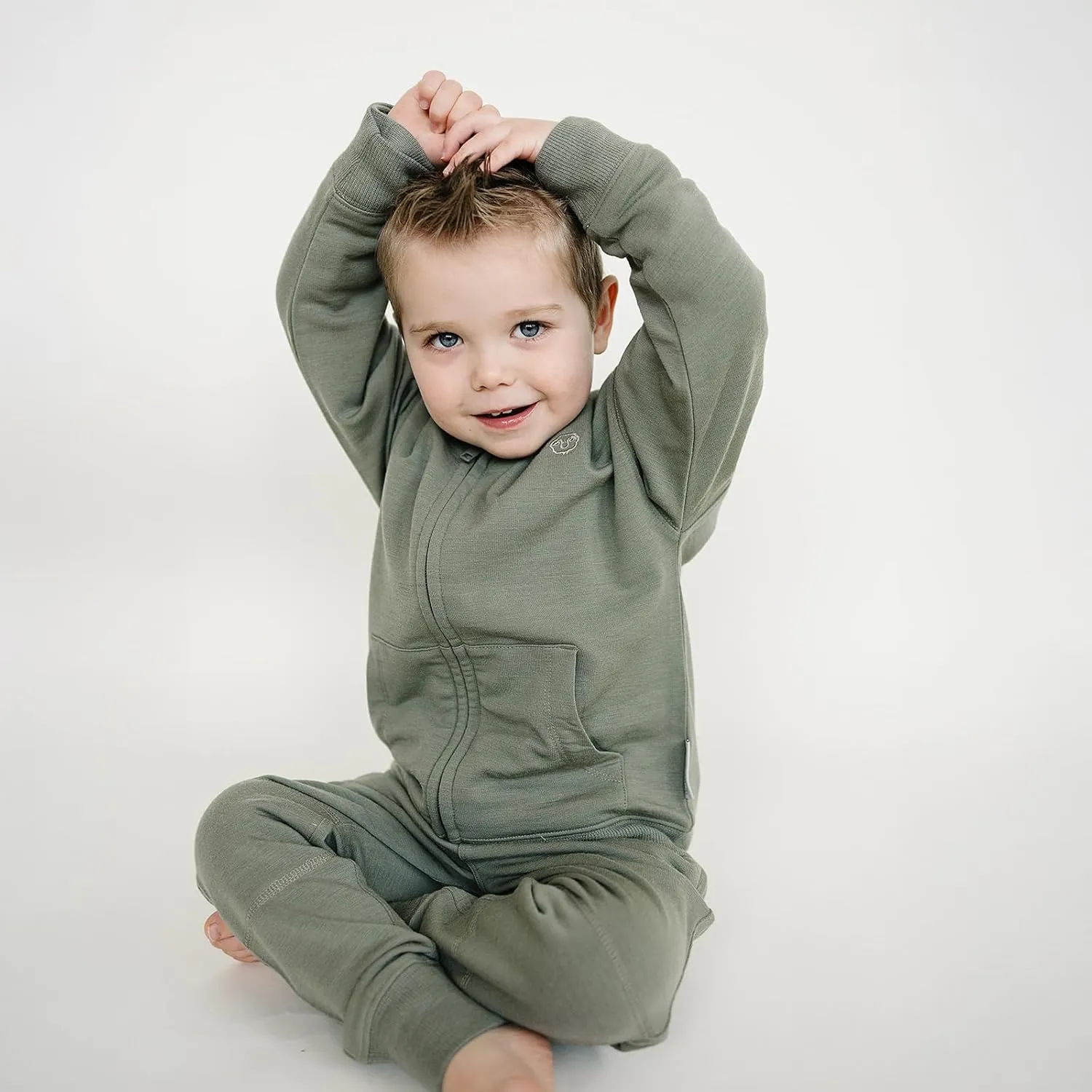 Woolino Merino Wool Kids Jogger Pants with Pockets - Ultra Soft and Cozy Sweatpants for Boys and Girls