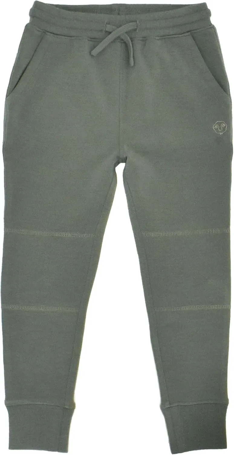 Woolino Merino Wool Kids Jogger Pants with Pockets - Ultra Soft and Cozy Sweatpants for Boys and Girls
