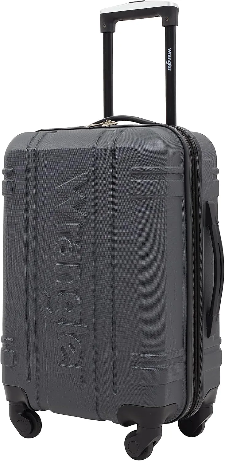 Wrangler Astral Hardside Luggage, Dark Shadow, 20-Inch Carry-On