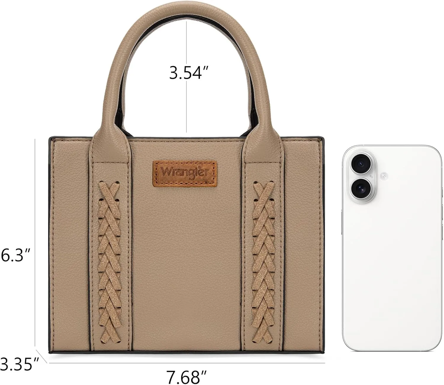 Wrangler Mini Crossbody Purse for Women Cute Small Tote Bag Shoulder Handbag Ladies Top Handle Satchel with Adjustable Strap