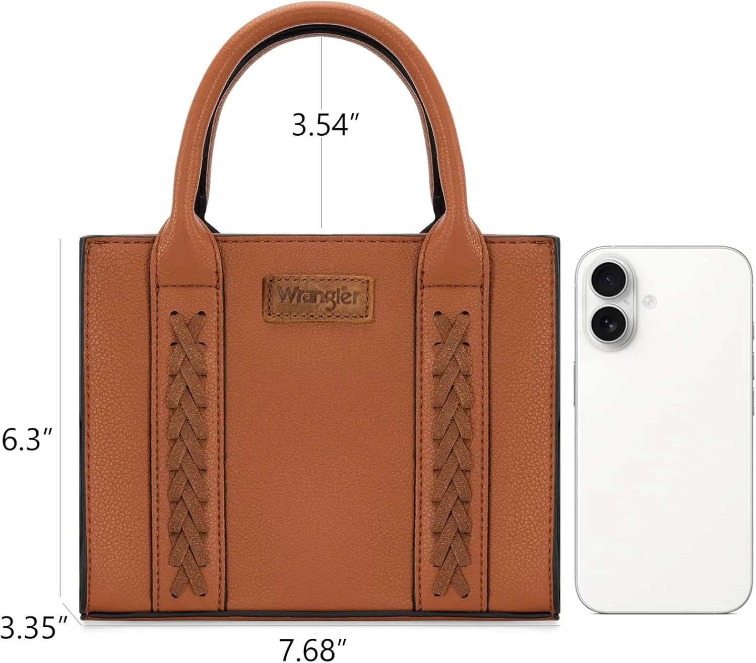 Wrangler Mini Crossbody Purse for Women Cute Small Tote Bag Shoulder Handbag Ladies Top Handle Satchel with Adjustable Strap
