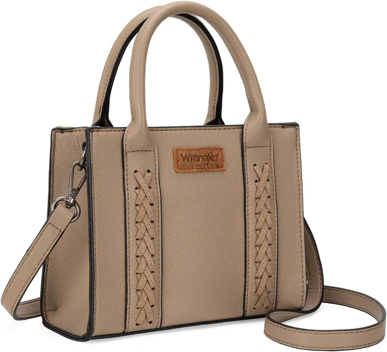 Wrangler Mini Crossbody Purse for Women Cute Small Tote Bag Shoulder Handbag Ladies Top Handle Satchel with Adjustable Strap