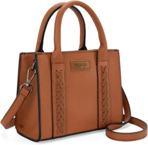 Wrangler Mini Crossbody Purse for Women Cute Small Tote Bag Shoulder Handbag Ladies Top Handle Satchel with Adjustable Strap