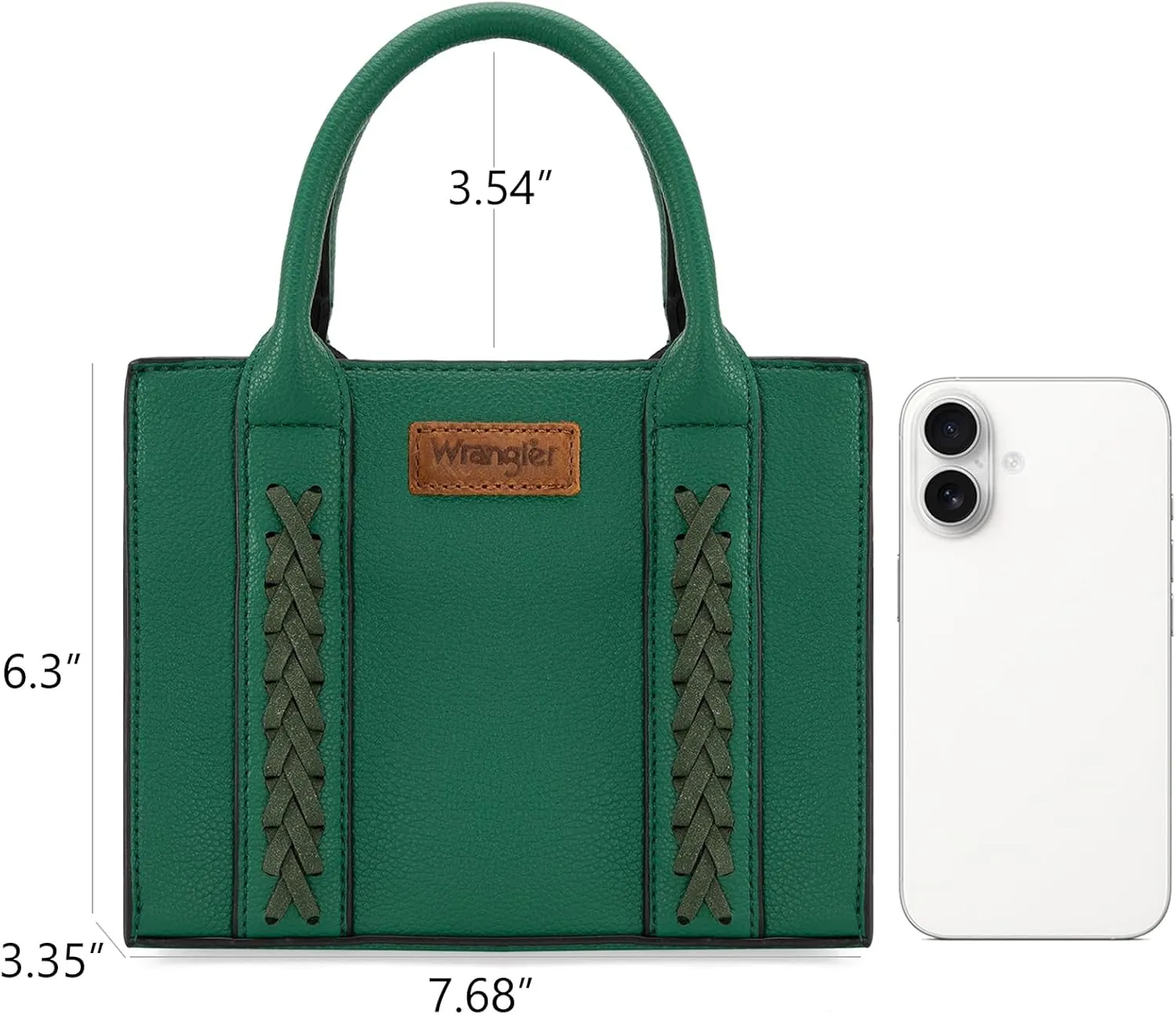 Wrangler Mini Crossbody Purse for Women Cute Small Tote Bag Shoulder Handbag Ladies Top Handle Satchel with Adjustable Strap
