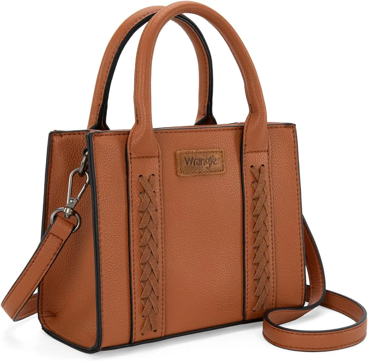 Wrangler Mini Crossbody Purse for Women Cute Small Tote Bag Shoulder Handbag Ladies Top Handle Satchel with Adjustable Strap
