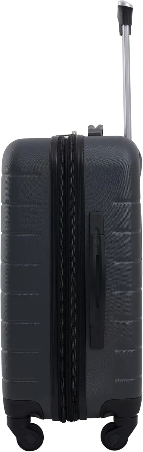 Wrangler Smart Luggage Cup Holder and USB Port, Dark Shadow, 2 Piece Set