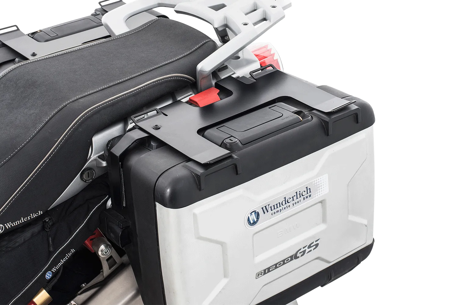 Wunderlich Luggage rails for original Vario case R 1200 GS to 2012 – Set – black