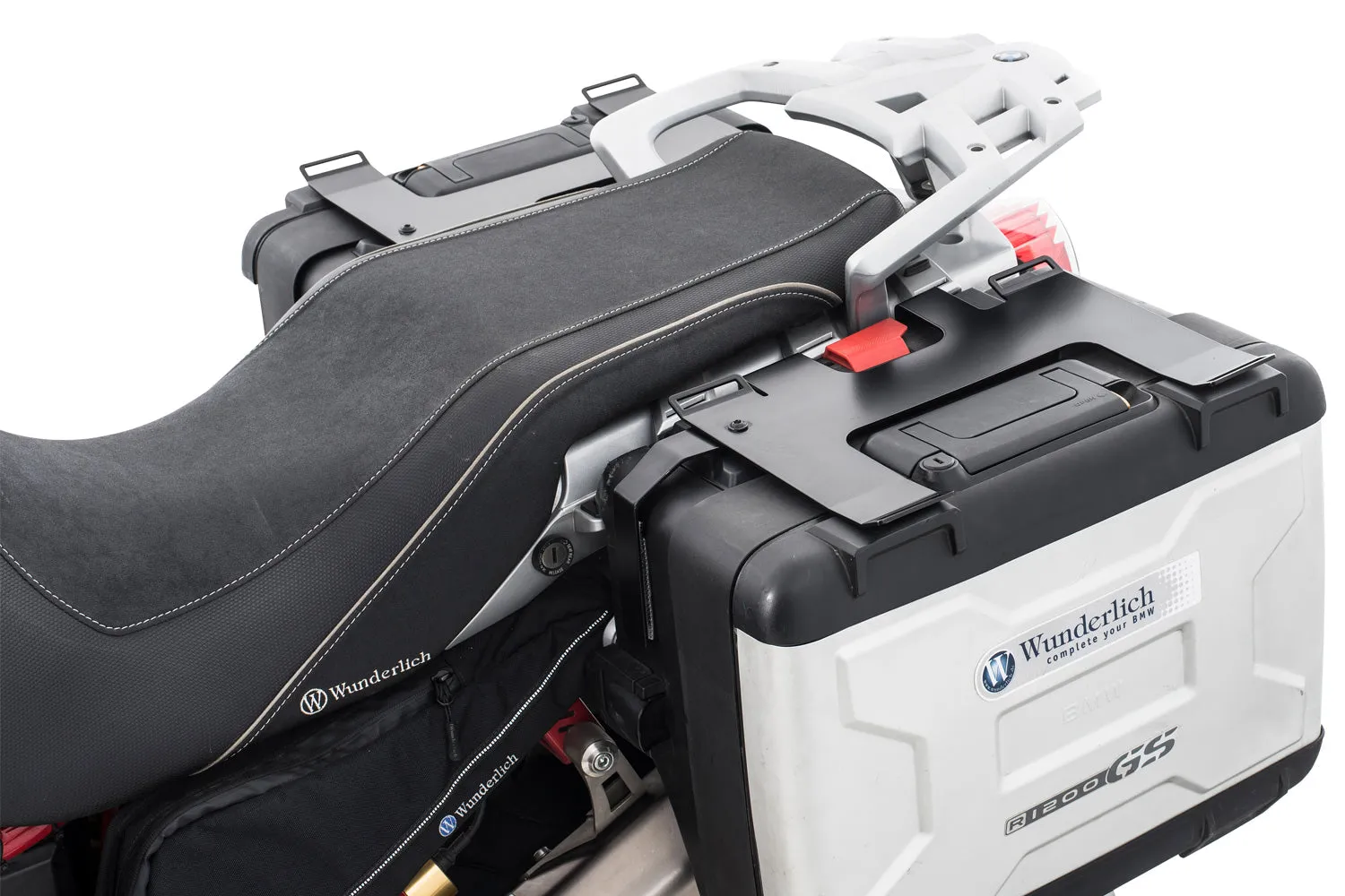 Wunderlich Luggage rails for original Vario case R 1200 GS to 2012 – Set – black