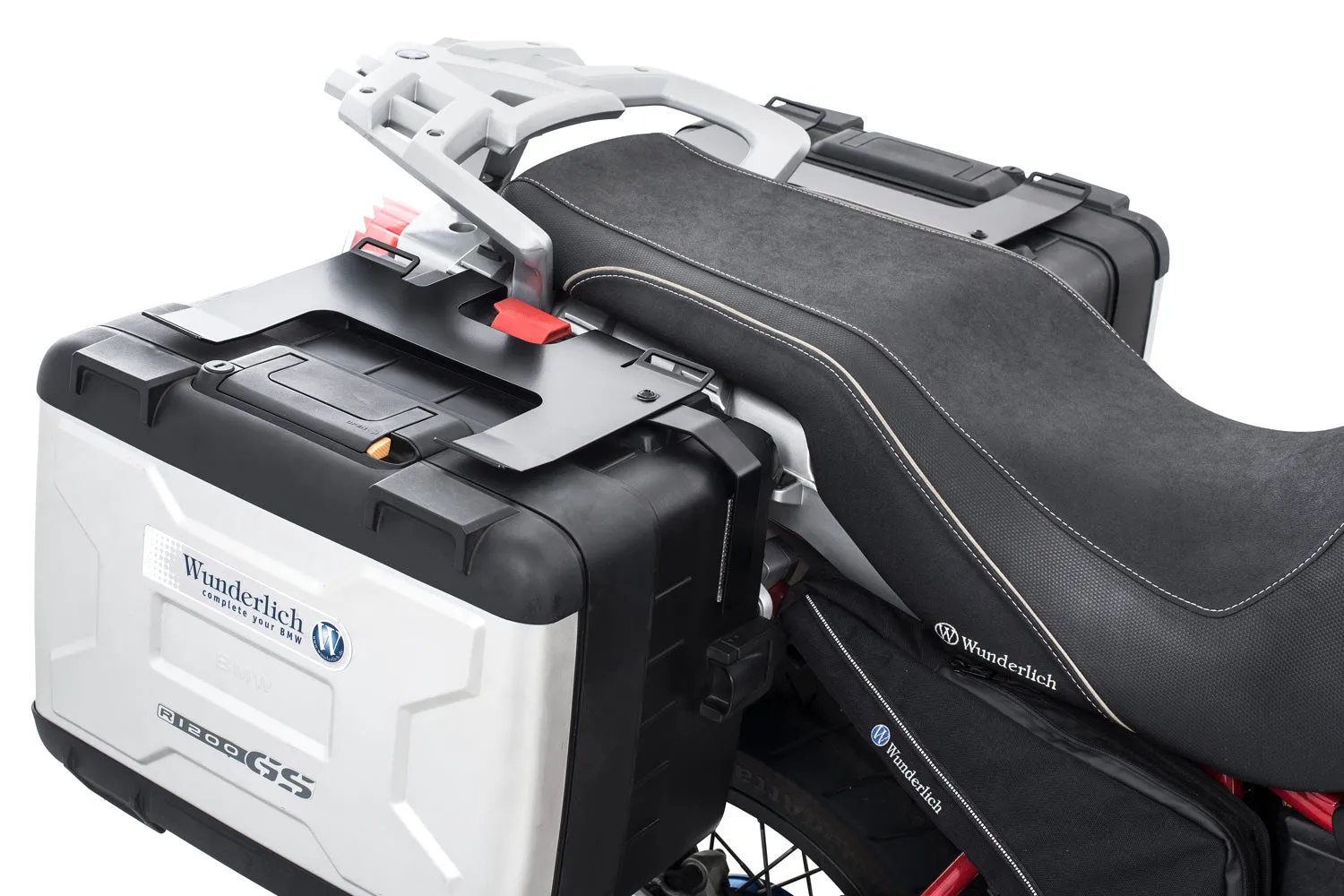 Wunderlich Luggage rails for original Vario case R 1200 GS to 2012 – Set – black