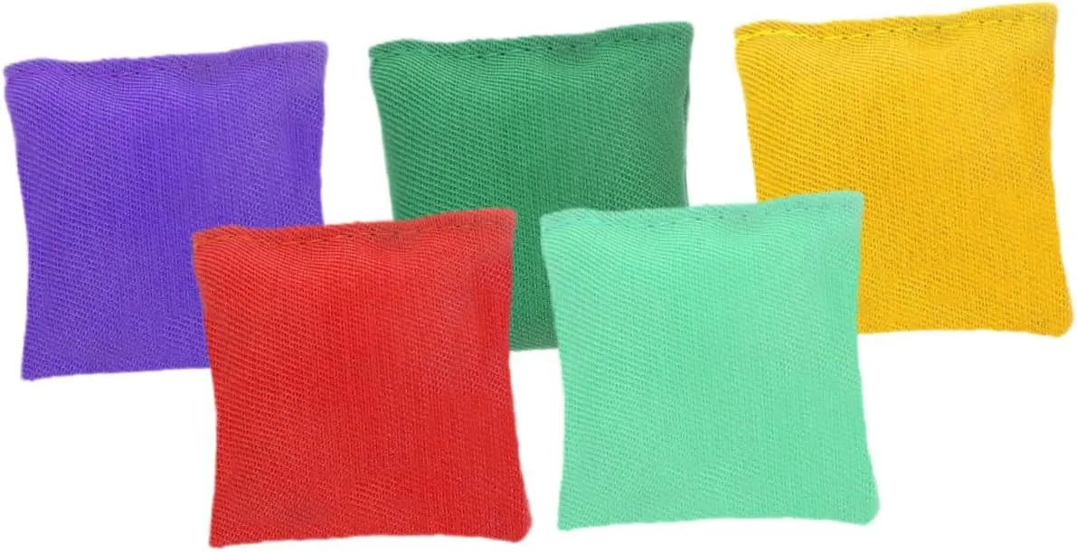 YARNOW 5pcs Double Layer Bean Bags for Toss Game Non Leaking Design for Backyard Fun Sports Events and Outdoor Gatherings