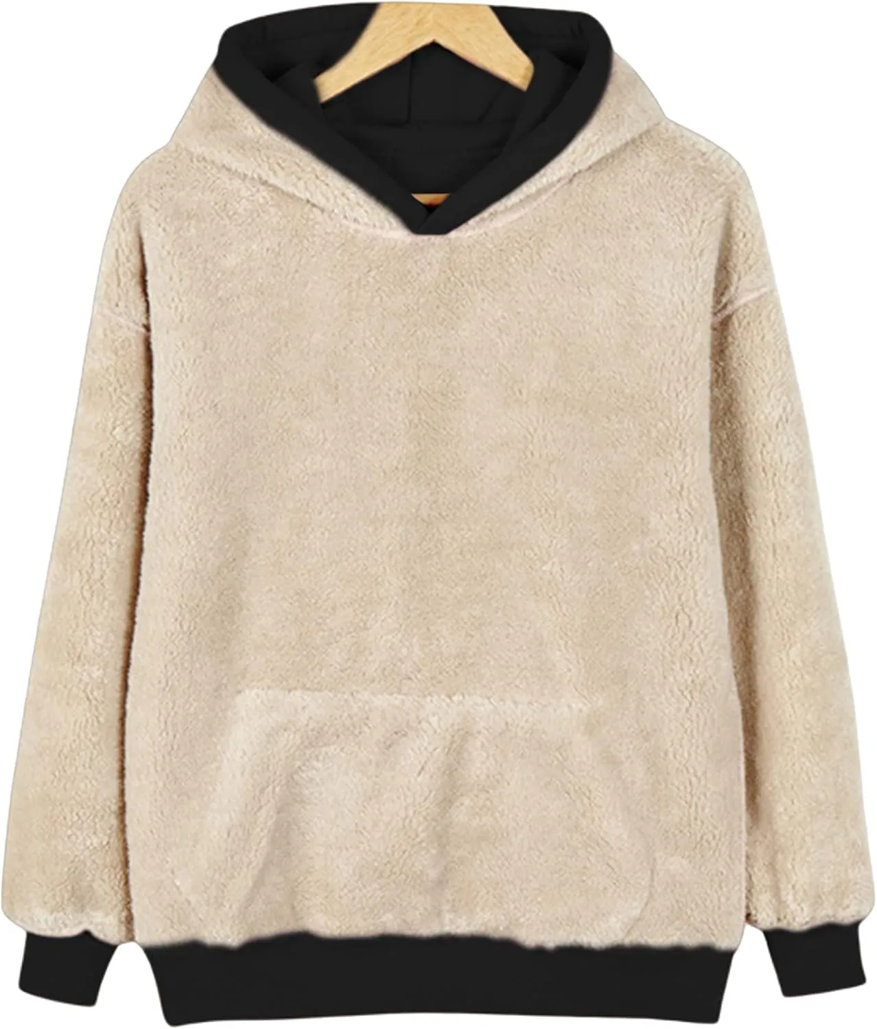 Yeokou Women's Winter Hoodies Pullover Sherpa Fleece Warm Heavyweight Sweatshirt