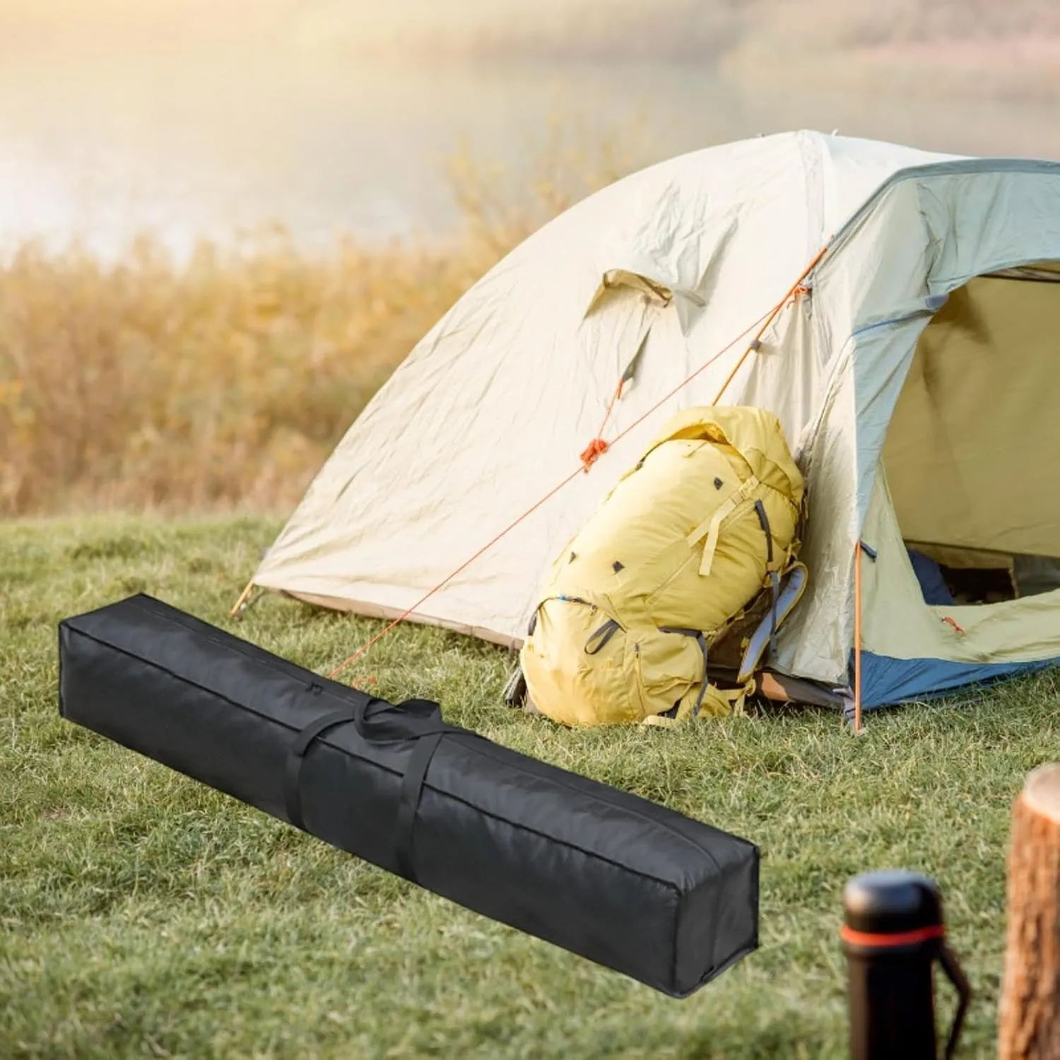 Yiju Travel Duffel Bag Large Sports Equipment Storage Sturdy Convenient Dustproof Waterproof Long Luggage Bag for Camping Fishing, 150cmx25cmx25cm