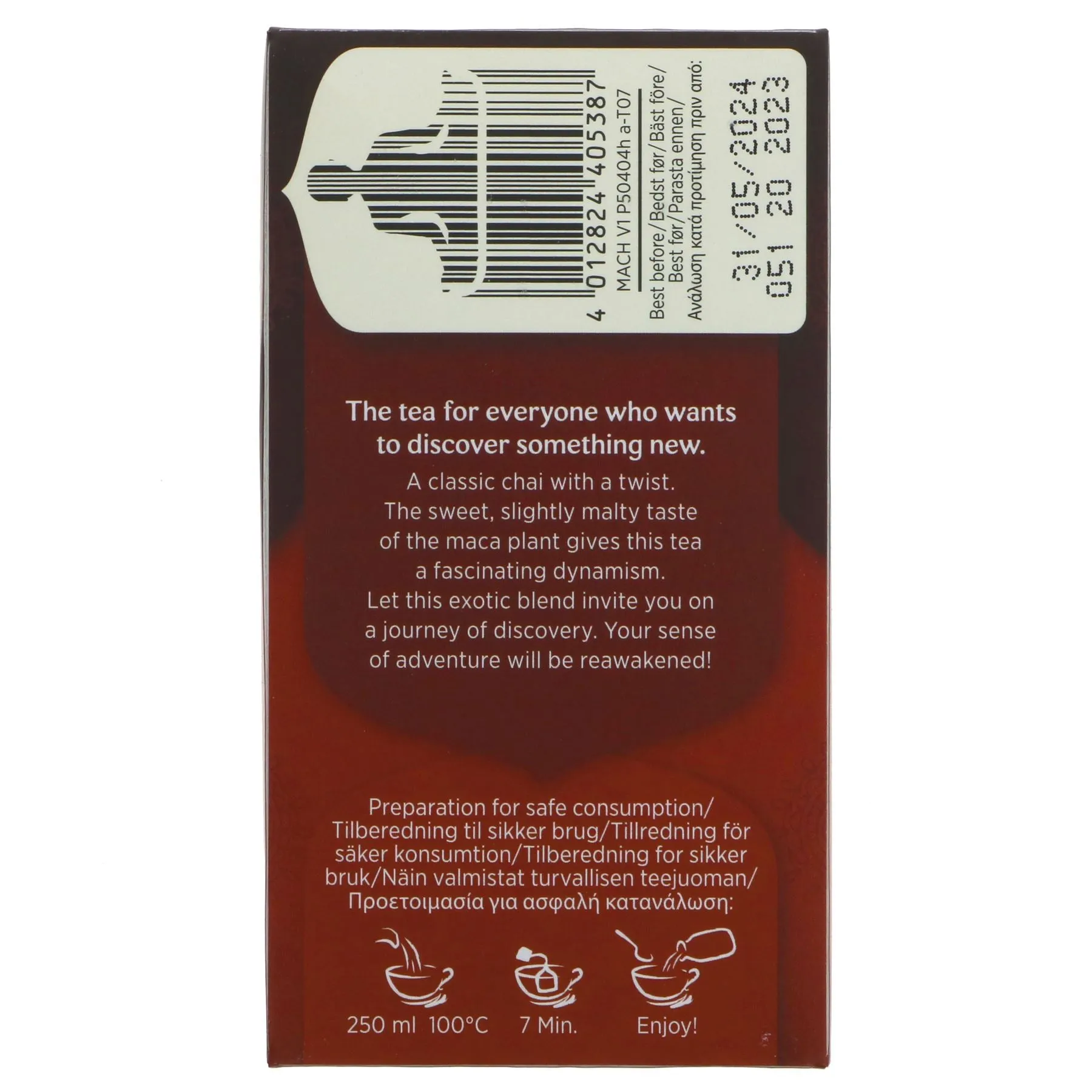 Yogi Tea | Maca Chai - Maca, Cinnamon, Cloves | 17 bags