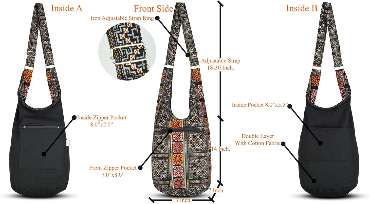 Your Cozy Crossbody Bags for Women Crossbody Purse Hobo Bags with Zipper and Small Sack Bag