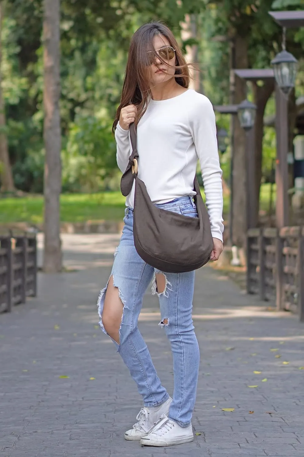 YOUR COZY Women's Crossbody Handbags Hippie bag Hobo Bags for Women Shoulder Sling Bag Hippie Tote Bag Hippie Purse