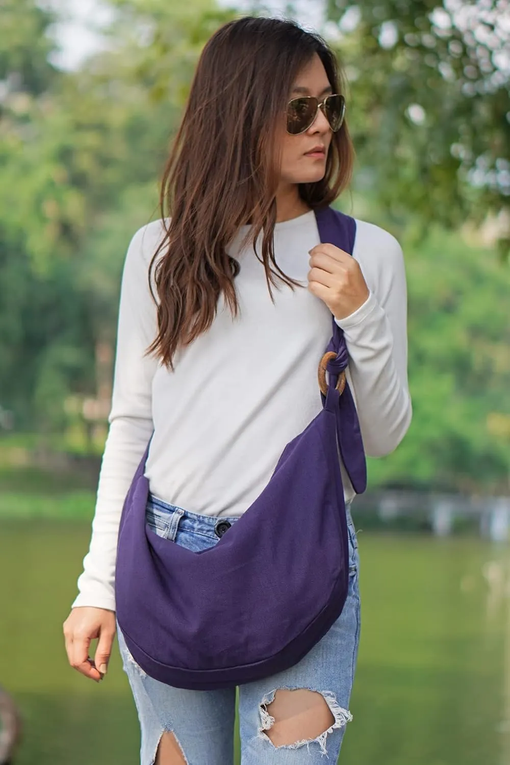 YOUR COZY Women's Crossbody Handbags Hippie bag Hobo Bags for Women Shoulder Sling Bag Hippie Tote Bag Hippie Purse