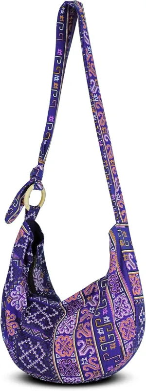 YOUR COZY Women's Crossbody Handbags Hippie bag Hobo Bags for Women Shoulder Sling Bag Hippie Tote Bag Hippie Purse
