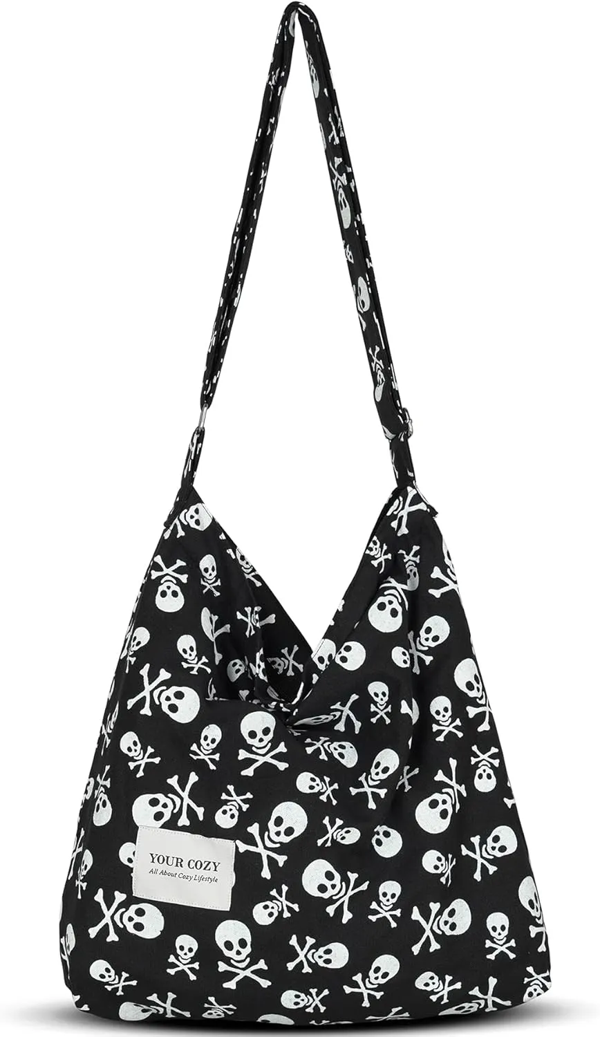 Your Cozy Women's Retro Large Size Cotton Shoulder Bag Hobo Crossbody Handbag Casual Tote For Shopping and Travel
