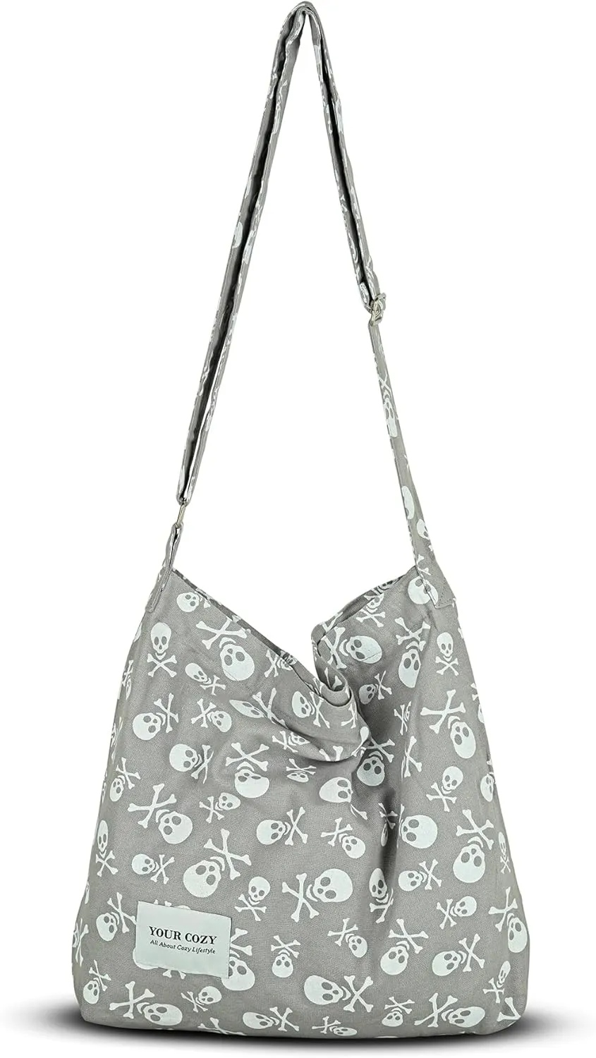 Your Cozy Women's Retro Large Size Cotton Shoulder Bag Hobo Crossbody Handbag Casual Tote For Shopping and Travel