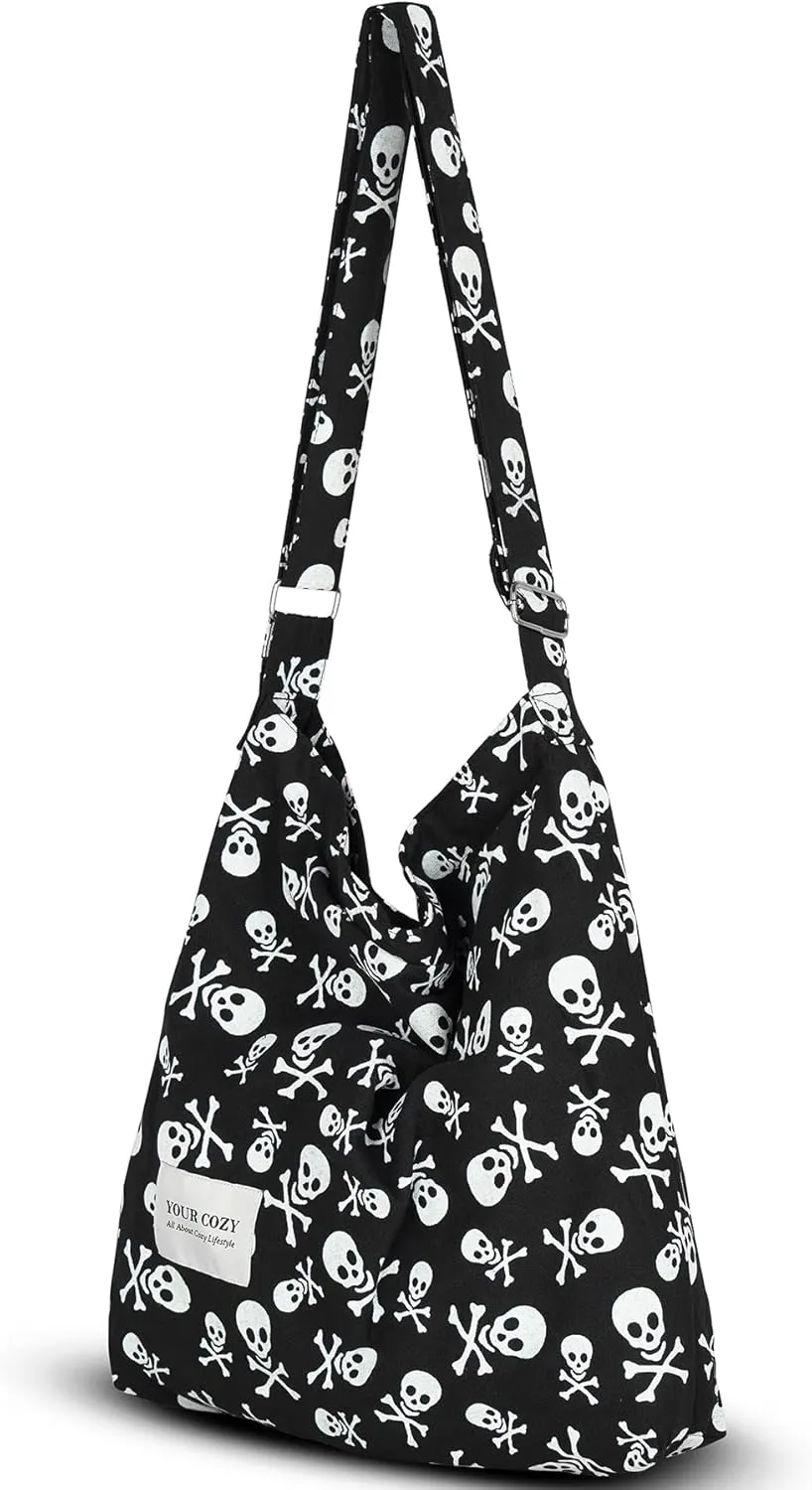 Your Cozy Women's Retro Large Size Cotton Shoulder Bag Hobo Crossbody Handbag Casual Tote For Shopping and Travel