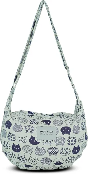 Your Cozy Women's Sling Crossbody Bags Large Shoulder Shopping Hobo Bag Handbag Top Zip Bags Handmade Messenger Bag