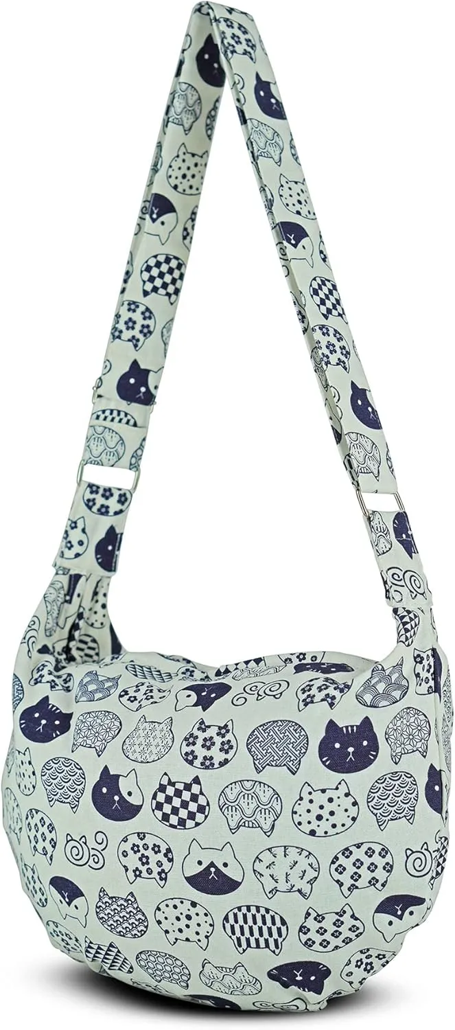 Your Cozy Women's Sling Crossbody Bags Large Shoulder Shopping Hobo Bag Handbag Top Zip Bags Handmade Messenger Bag