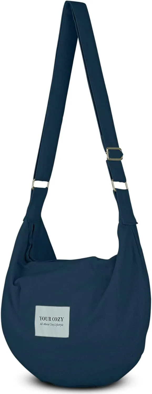 Your Cozy Women's Sling Crossbody Bags Large Shoulder Shopping Hobo Bag Handbag Top Zip Bags Handmade Messenger Bag