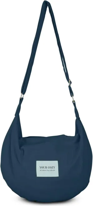 Your Cozy Women's Sling Crossbody Bags Large Shoulder Shopping Hobo Bag Handbag Top Zip Bags Handmade Messenger Bag