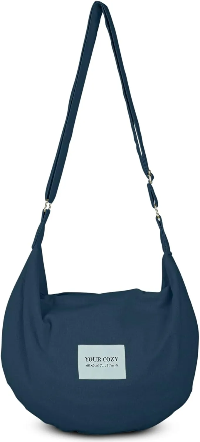 Your Cozy Women's Sling Crossbody Bags Large Shoulder Shopping Hobo Bag Handbag Top Zip Bags Handmade Messenger Bag