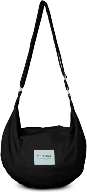 Your Cozy Women's Sling Crossbody Bags Large Shoulder Shopping Hobo Bag Handbag Top Zip Bags Handmade Messenger Bag