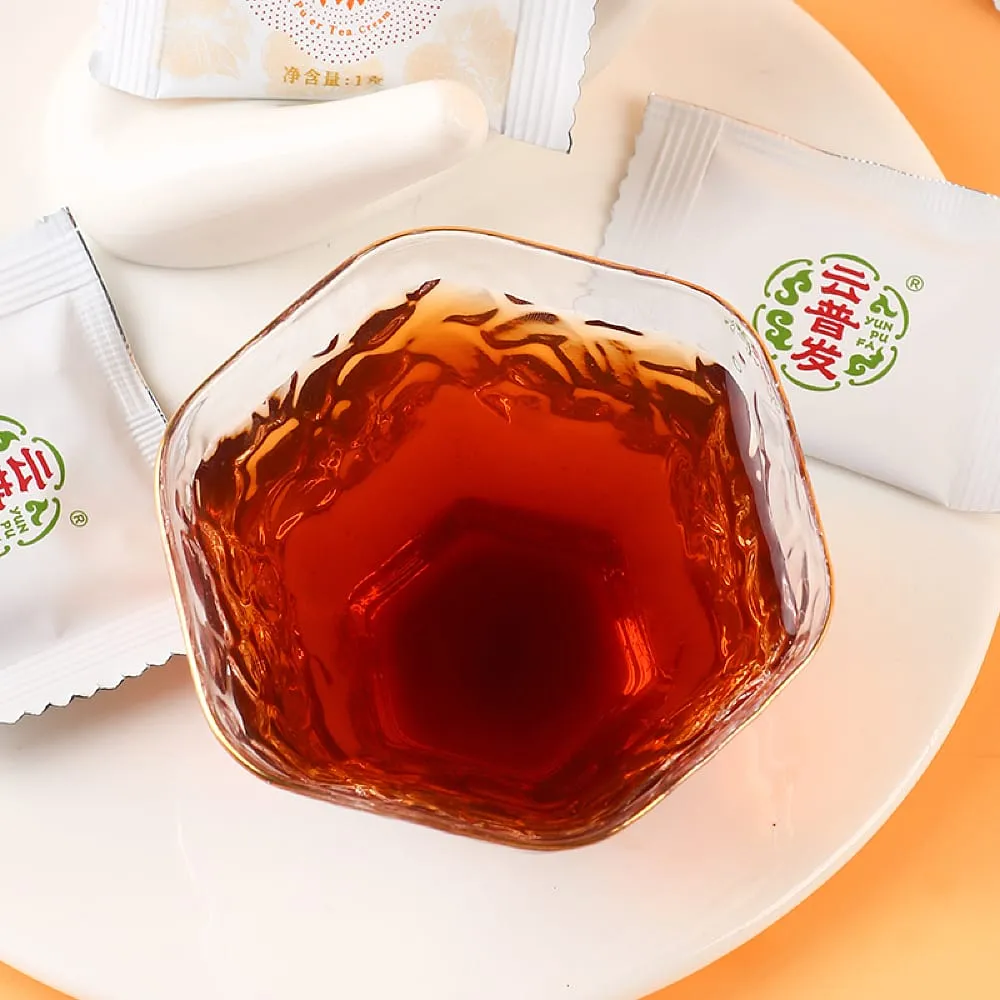 Yun Pu Fa Tian Chen Pu'er Tea Cream - Portable Pack, 0.5g*28 Bags