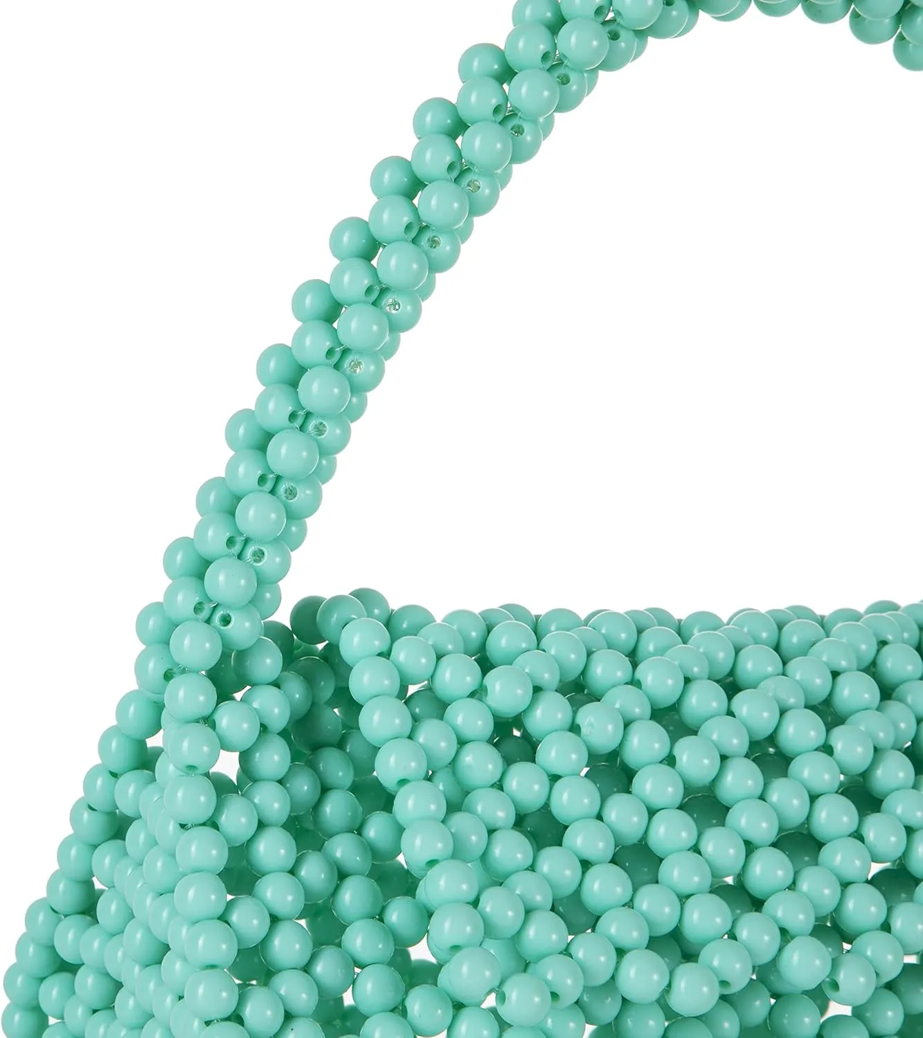 YUSHINY Candy Color Acrylic Beaded Hollow Handbag Evening Clutch Triangle Bags for Wedding Party