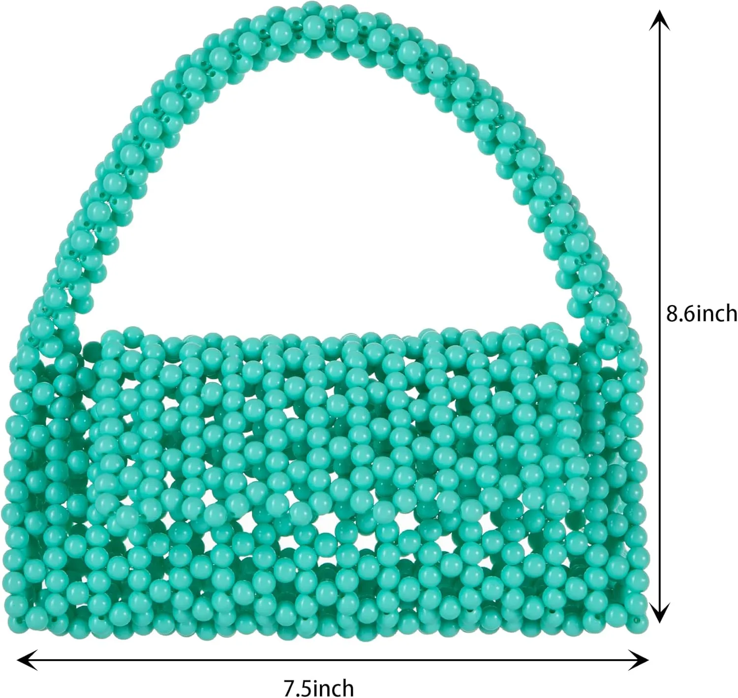 YUSHINY Candy Color Acrylic Beaded Hollow Handbag Evening Clutch Triangle Bags for Wedding Party